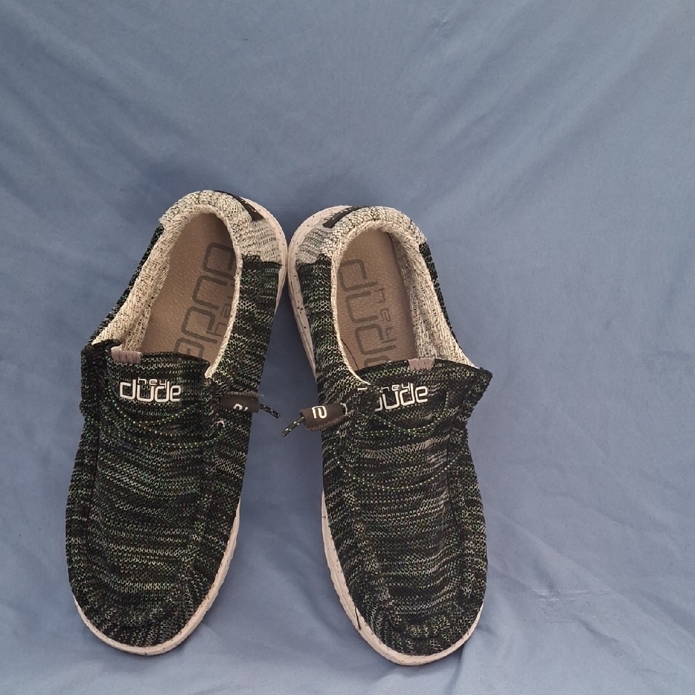 Hey Dude Kids' Black and Gray Moccasins